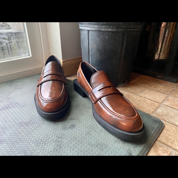 Charles David | Delusion Platform Loafer in Tan Leather | size 8.5 - Picture 9 of 11